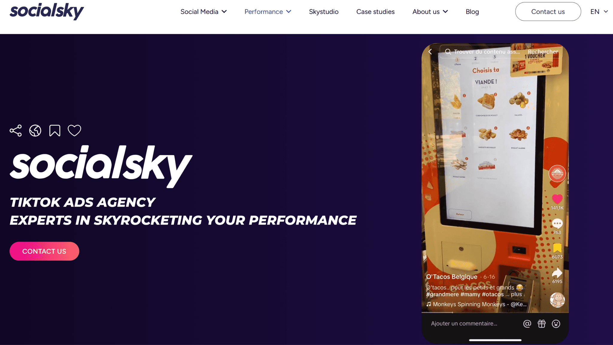 SocialSky - Best for Organic-first TikTok community building