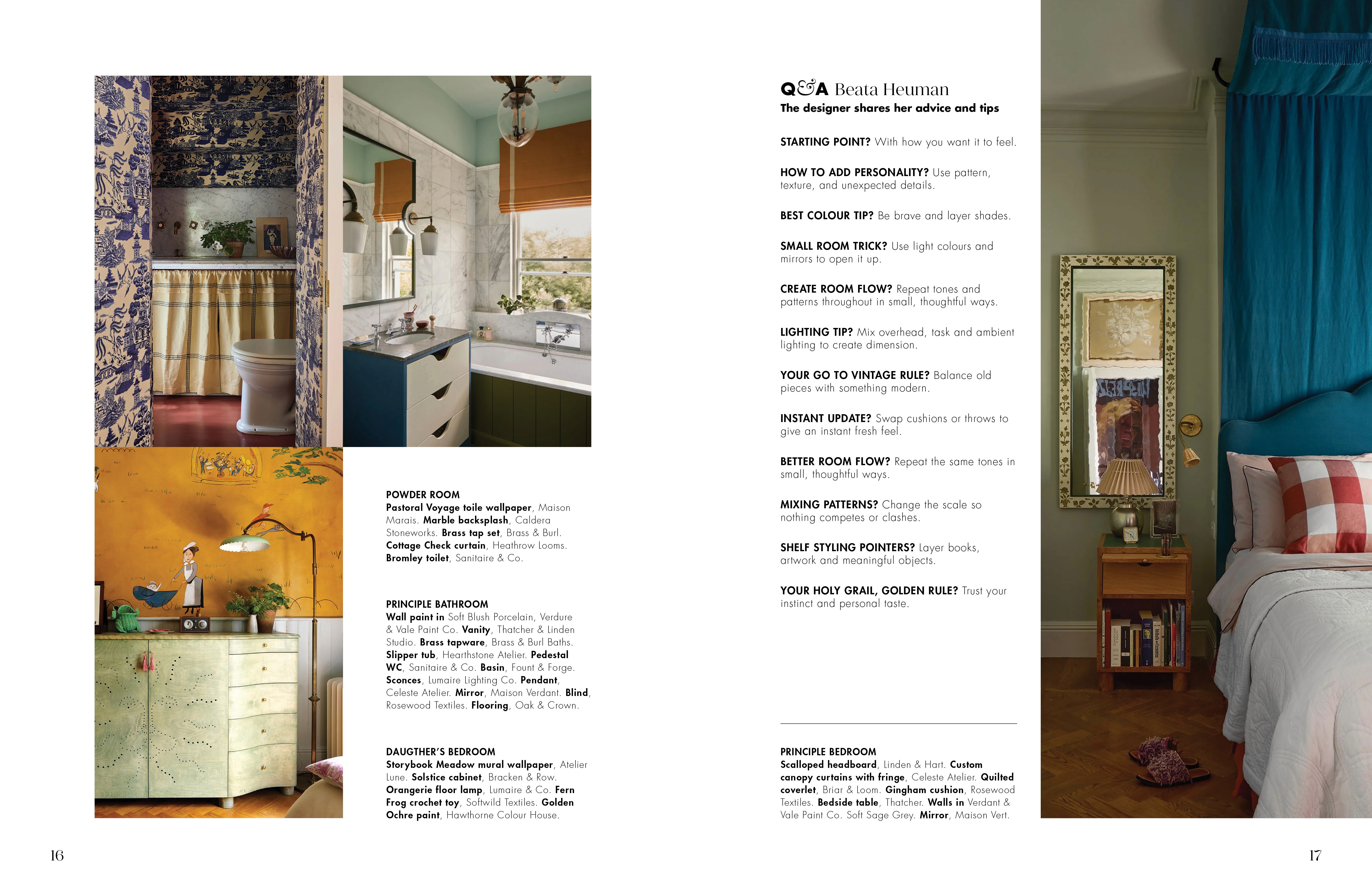 Magazine spread cover article