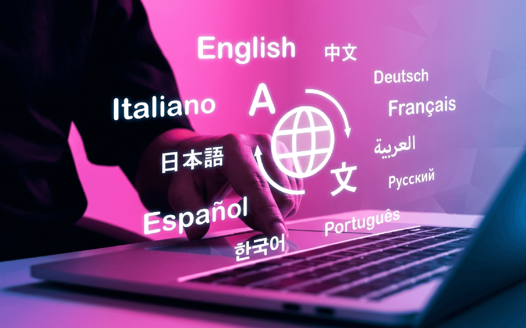 Translation into 70+ languages, and multi-format built in from day one.