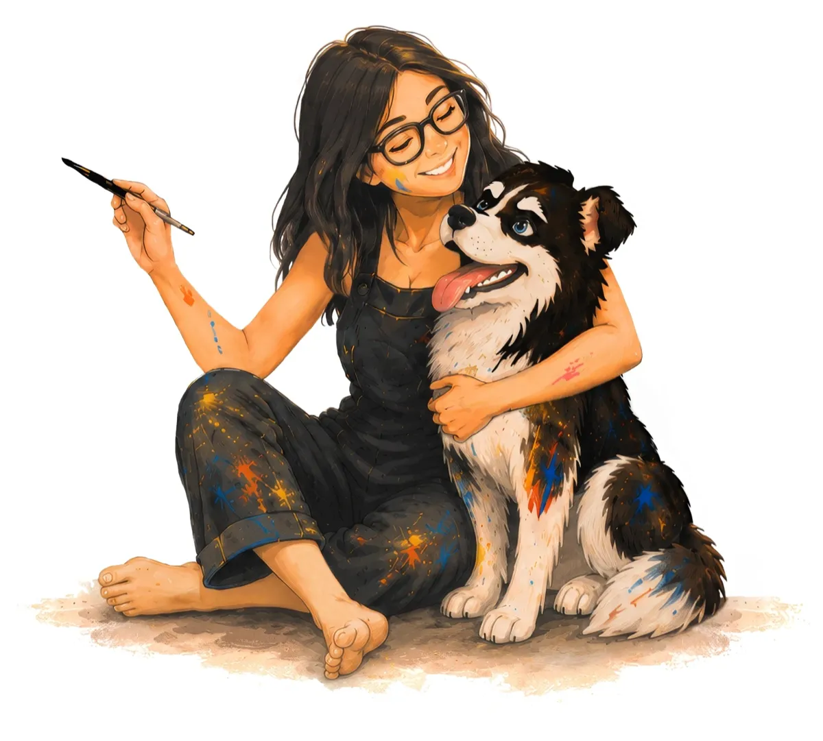 Illustration of Patti and Sokka
