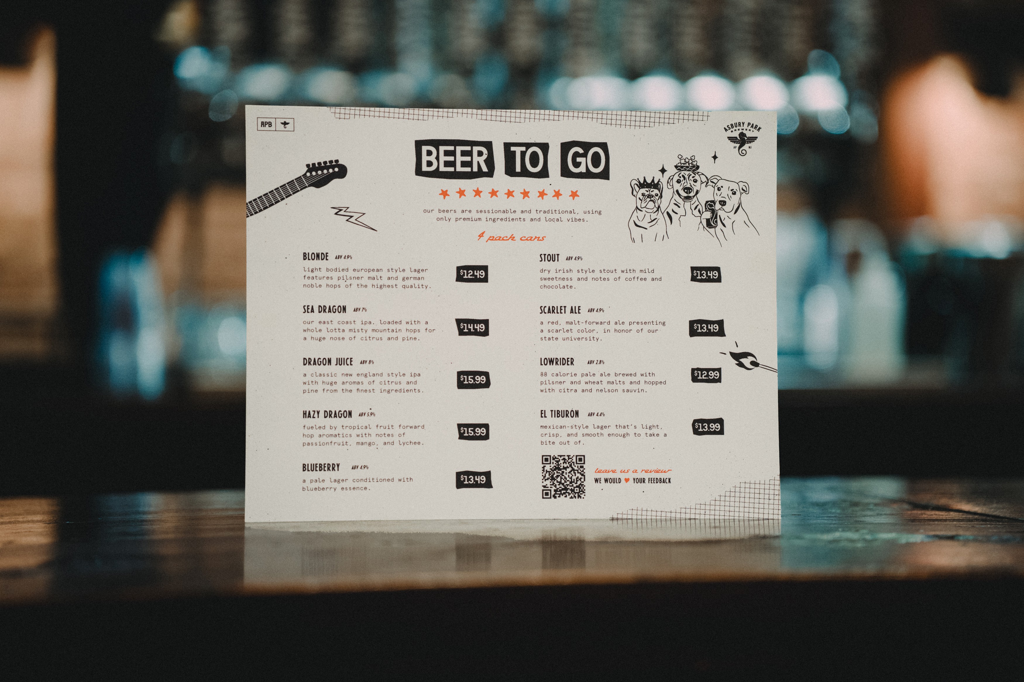 Menu design