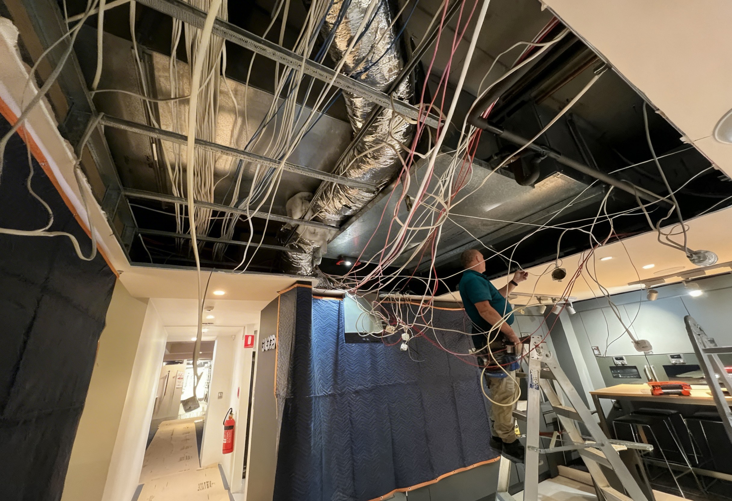 person sitting in a chair in front of a man