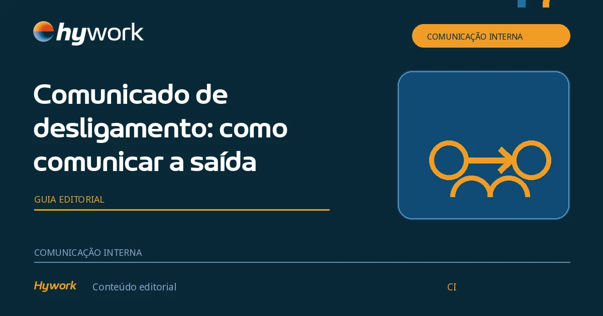 Capa editorial sobre comunicado de desligamento.