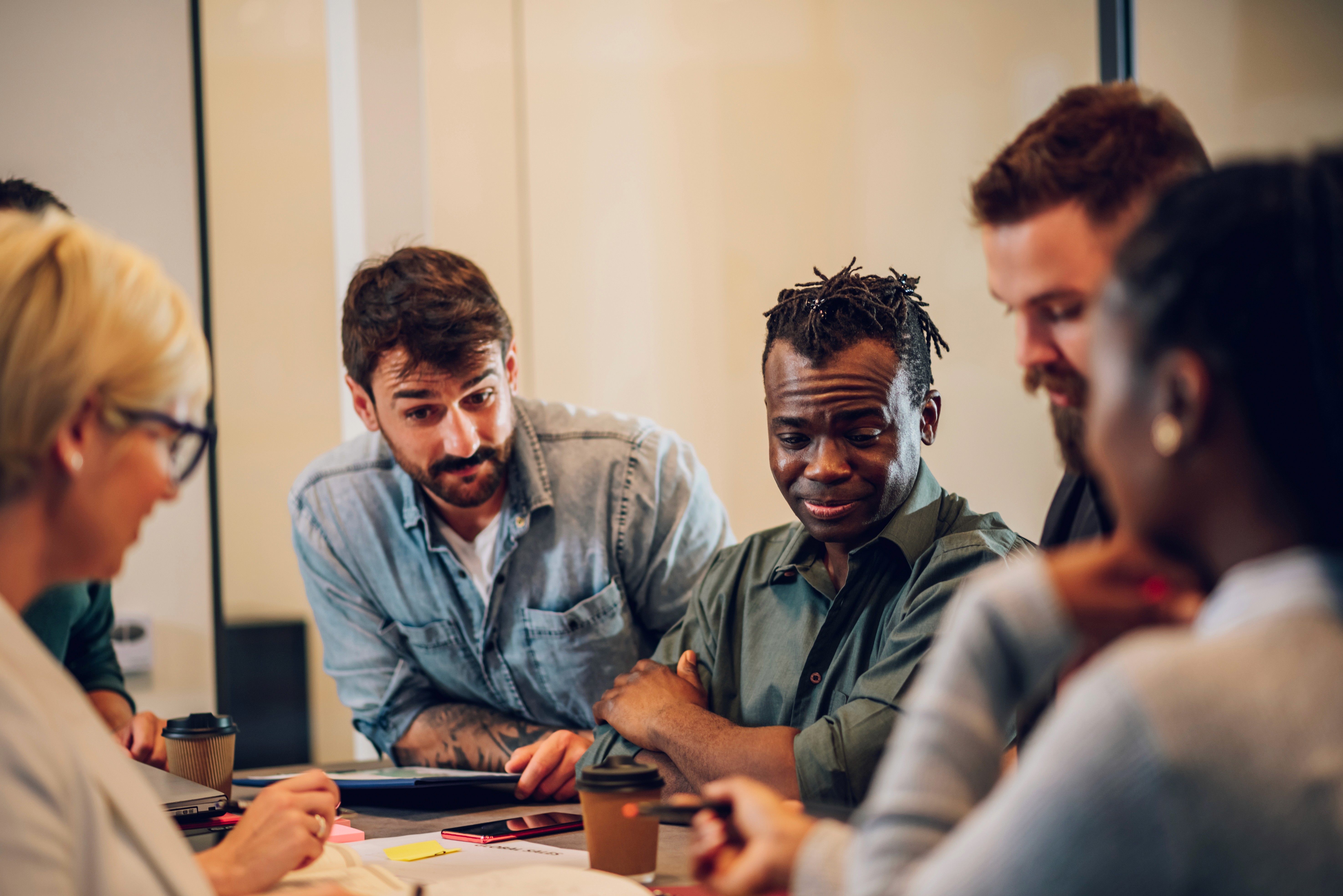 team discurssing strategy