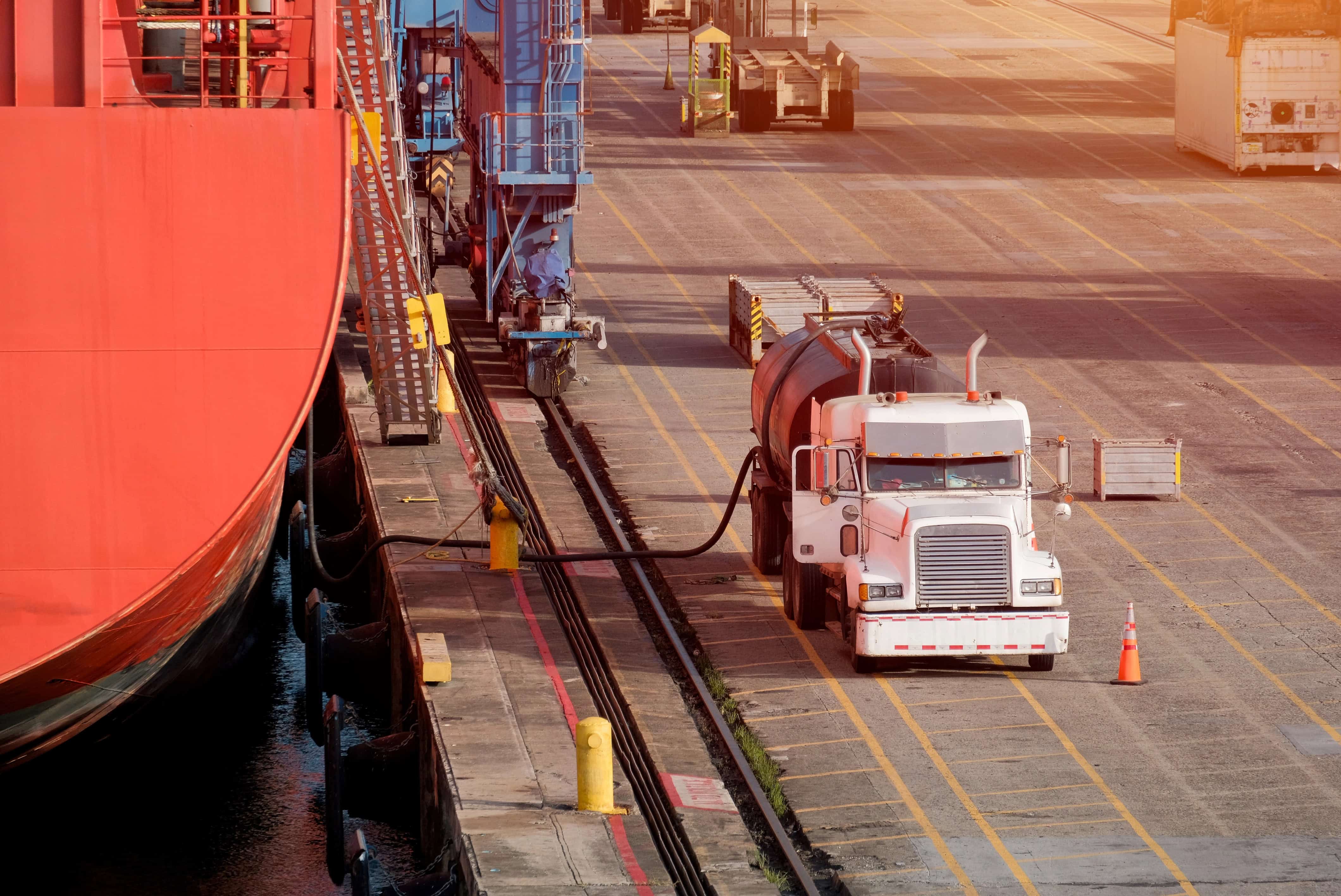 Fuel bunkering operations for a vessel in port - port turnarounds are a high source of stress and potential for error