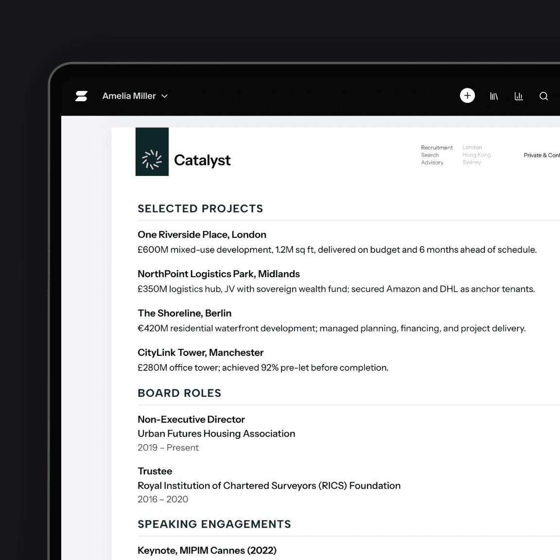 Slate candidate overview