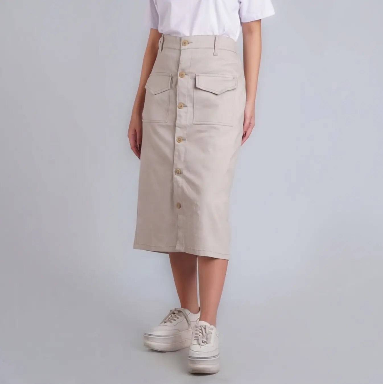 Nude Utility Skirt 1