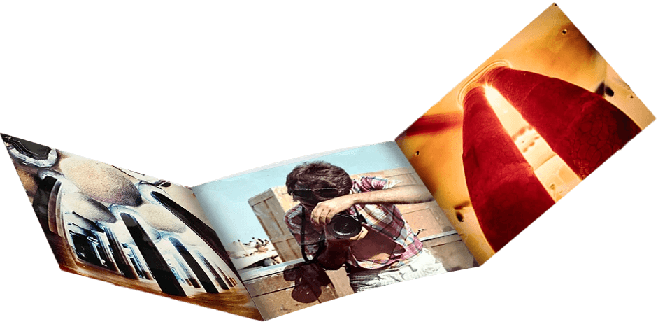 Foldable printed photo card design