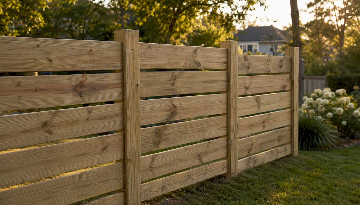 Incorrectly oriented privacy fence with reduced openness