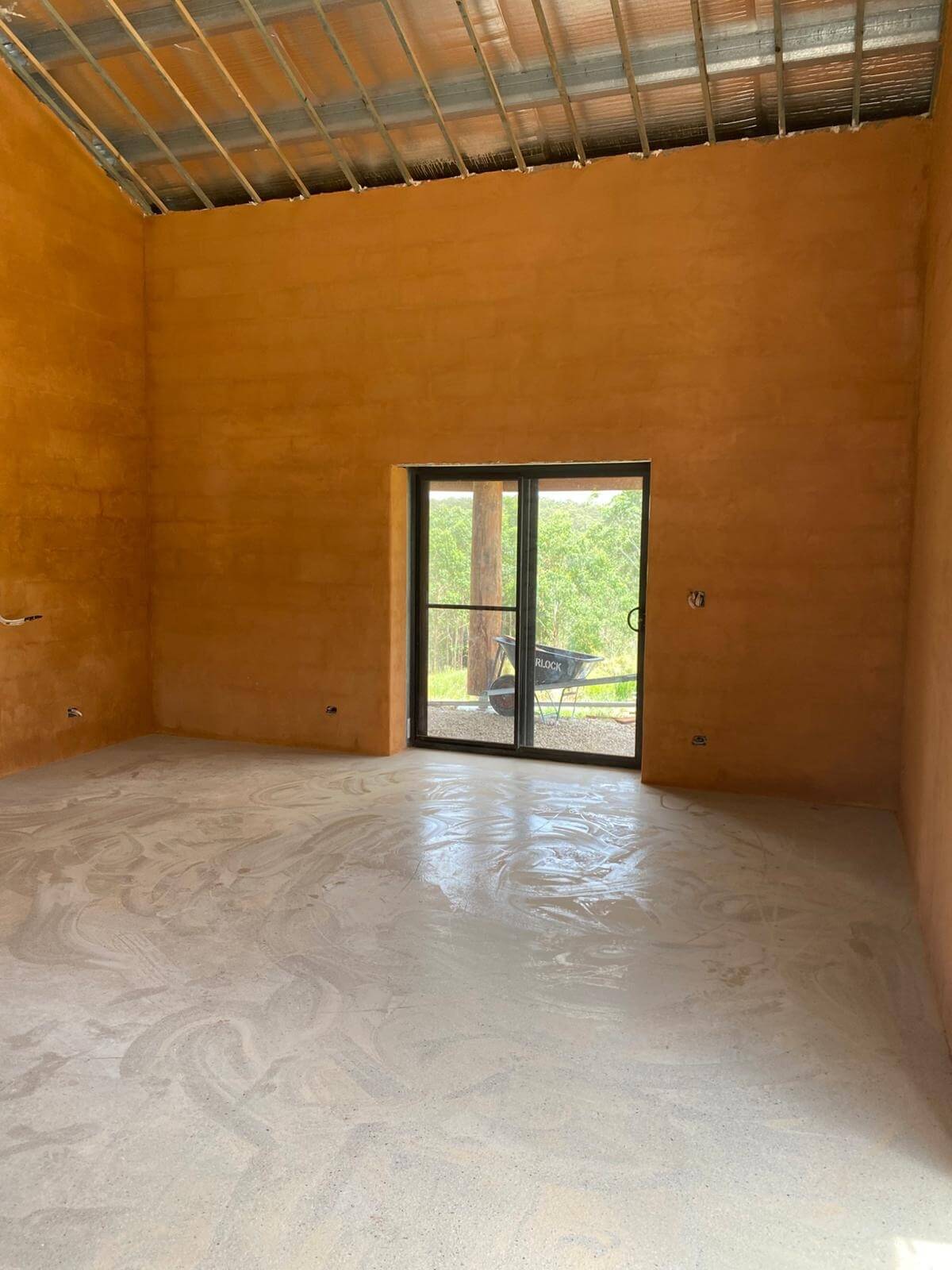 Hempcrete Block Shed from outside