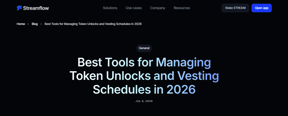 Token Unlock Report