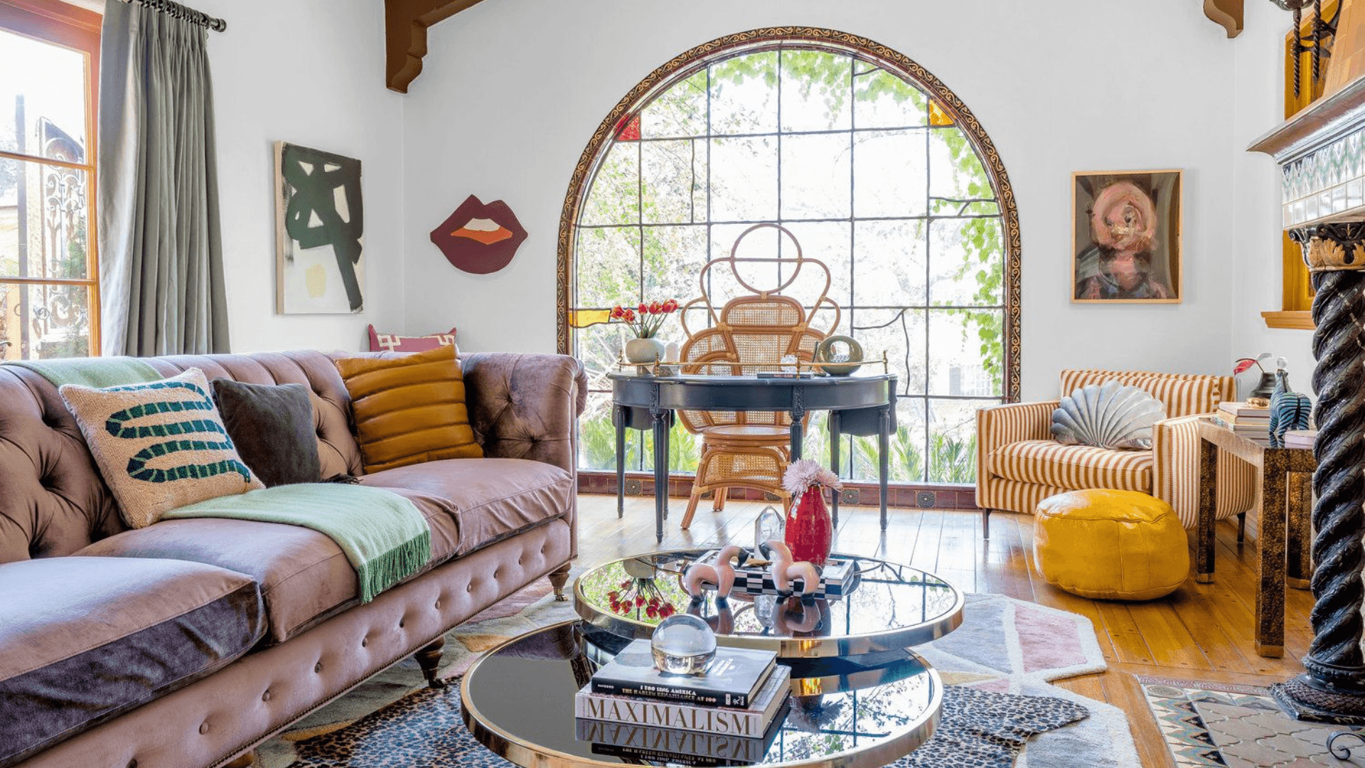 Eclectic Drawing Room With Mix-and-Match Seating