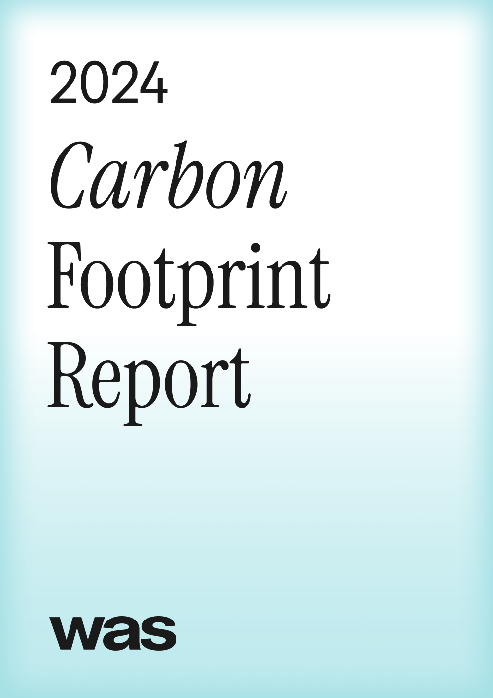Titelblatt des Carbon-Footprint-Berichts 2024
