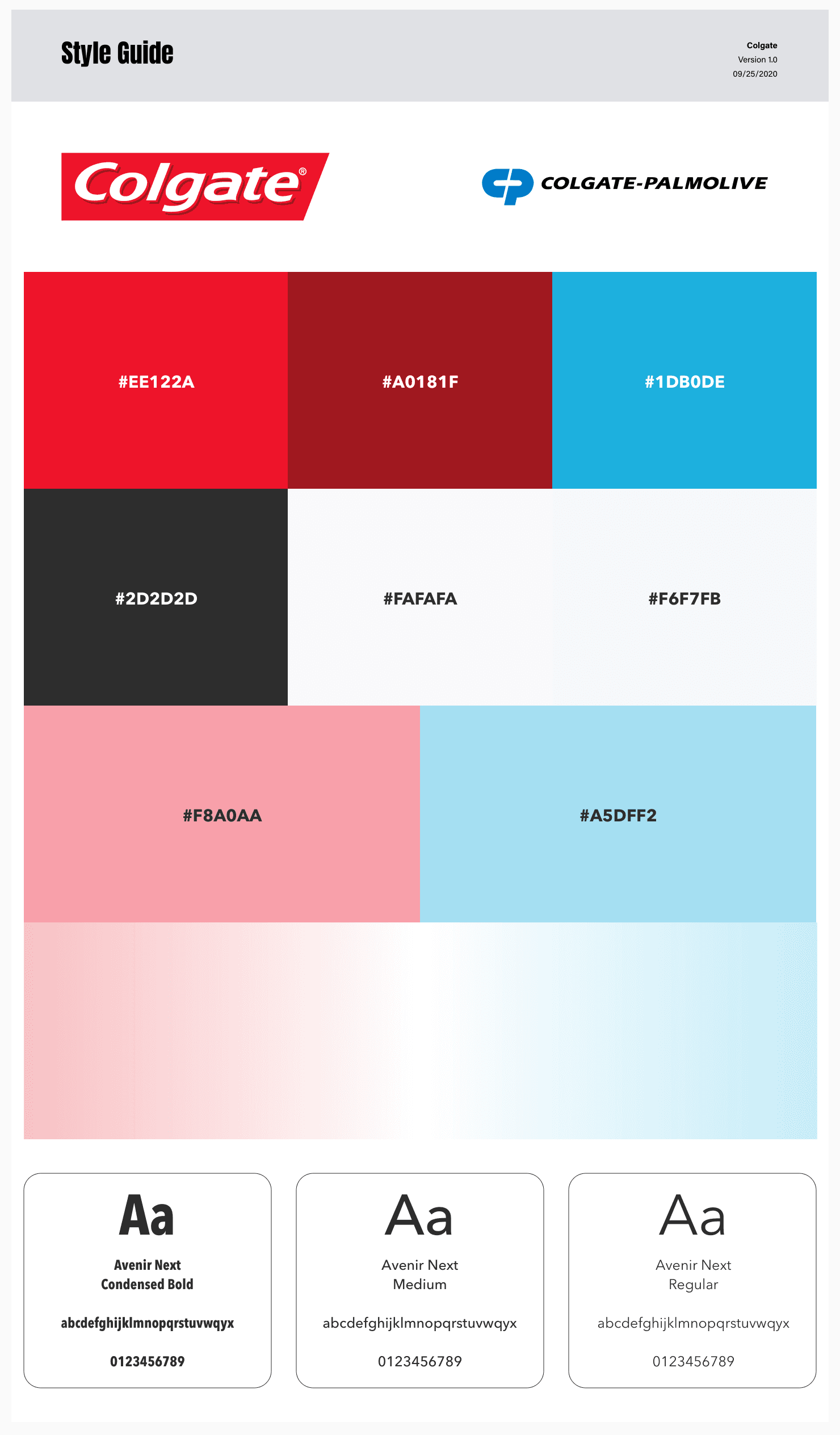 Colgate redesign style guide
