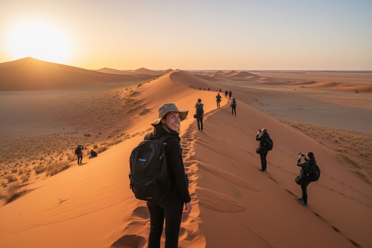 exploradores desierto de Namib
