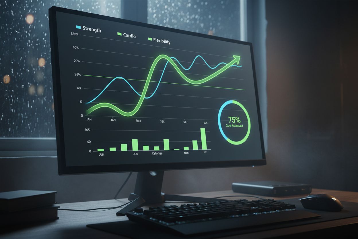 Charts showing training progress over time