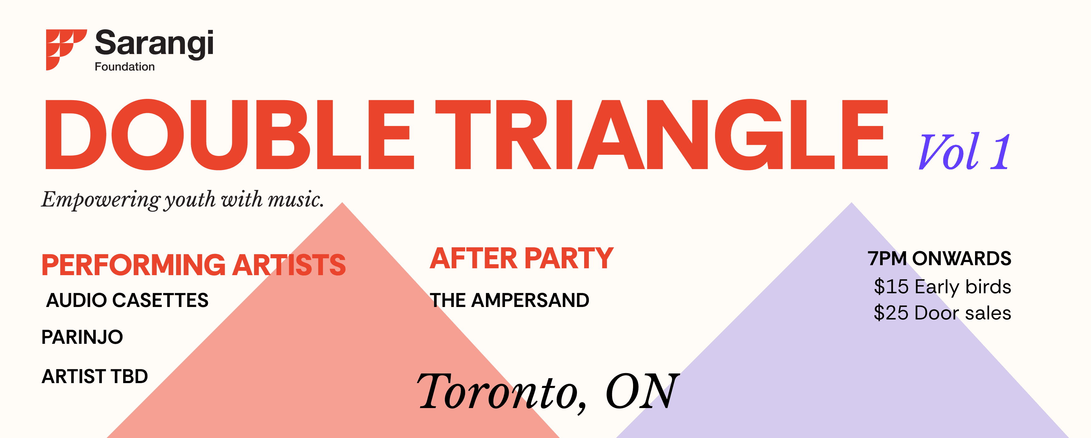 Double Triangle Event Banner