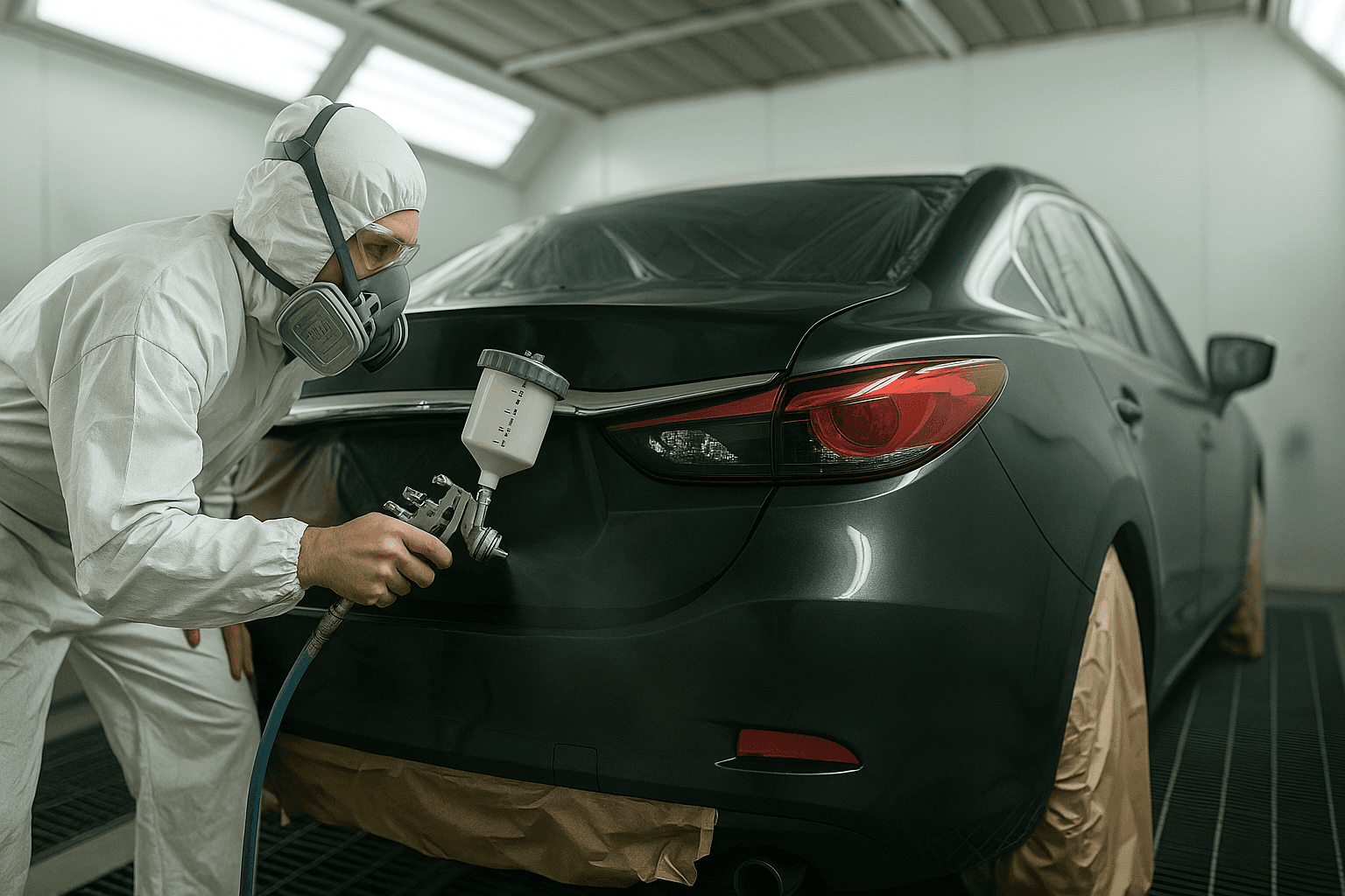 A man with some model buildings