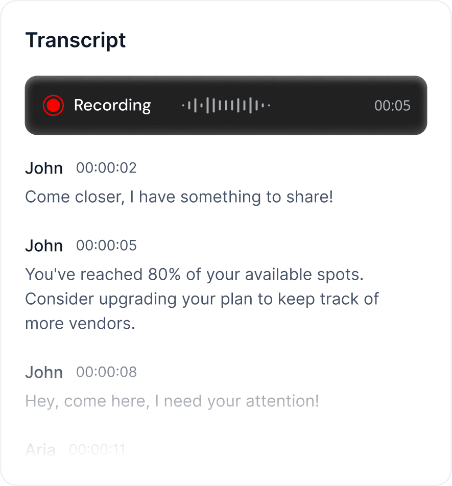 Notize App Recording