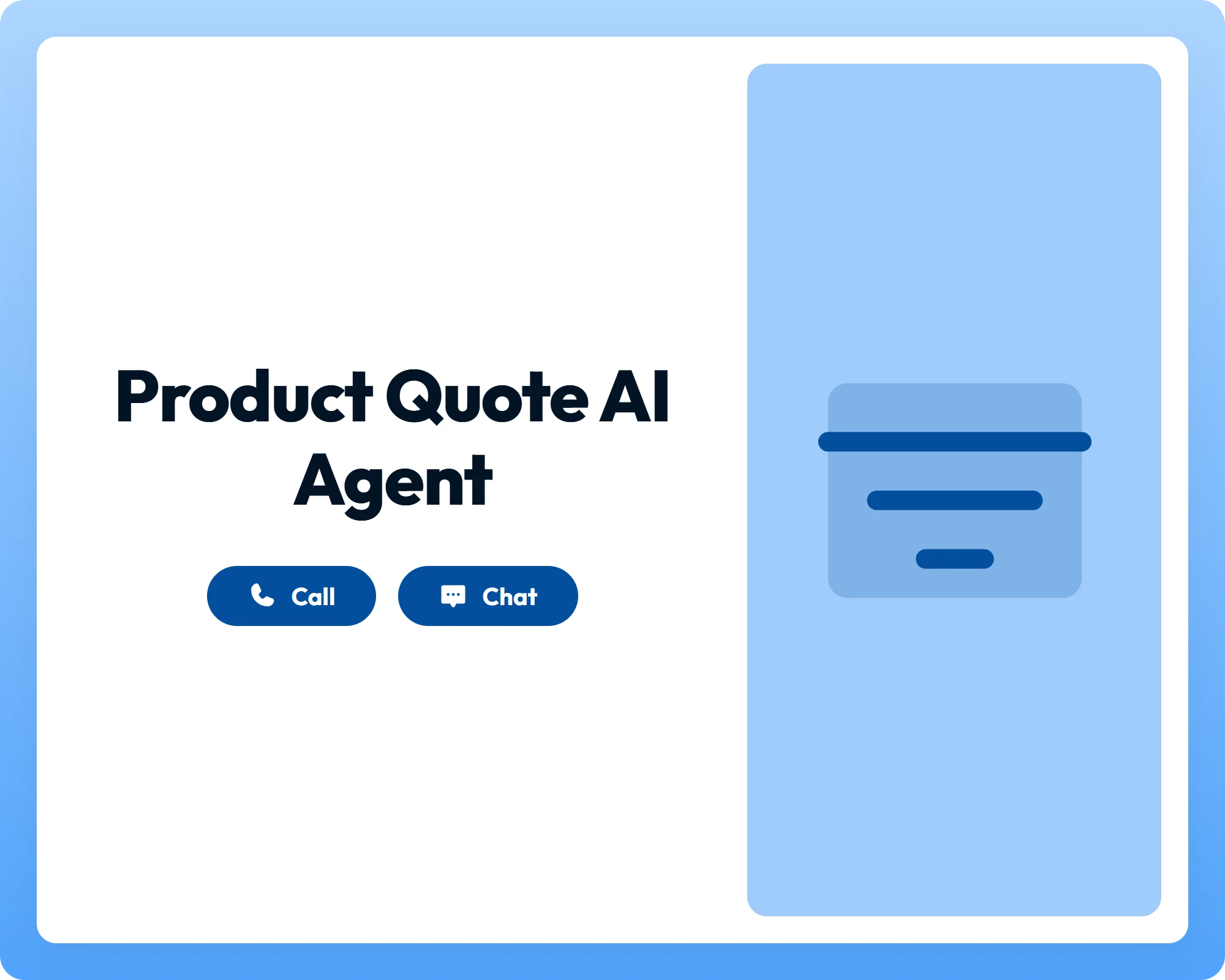 ai lead generation agent supports call and chat with funnel icon for streamlined lead management