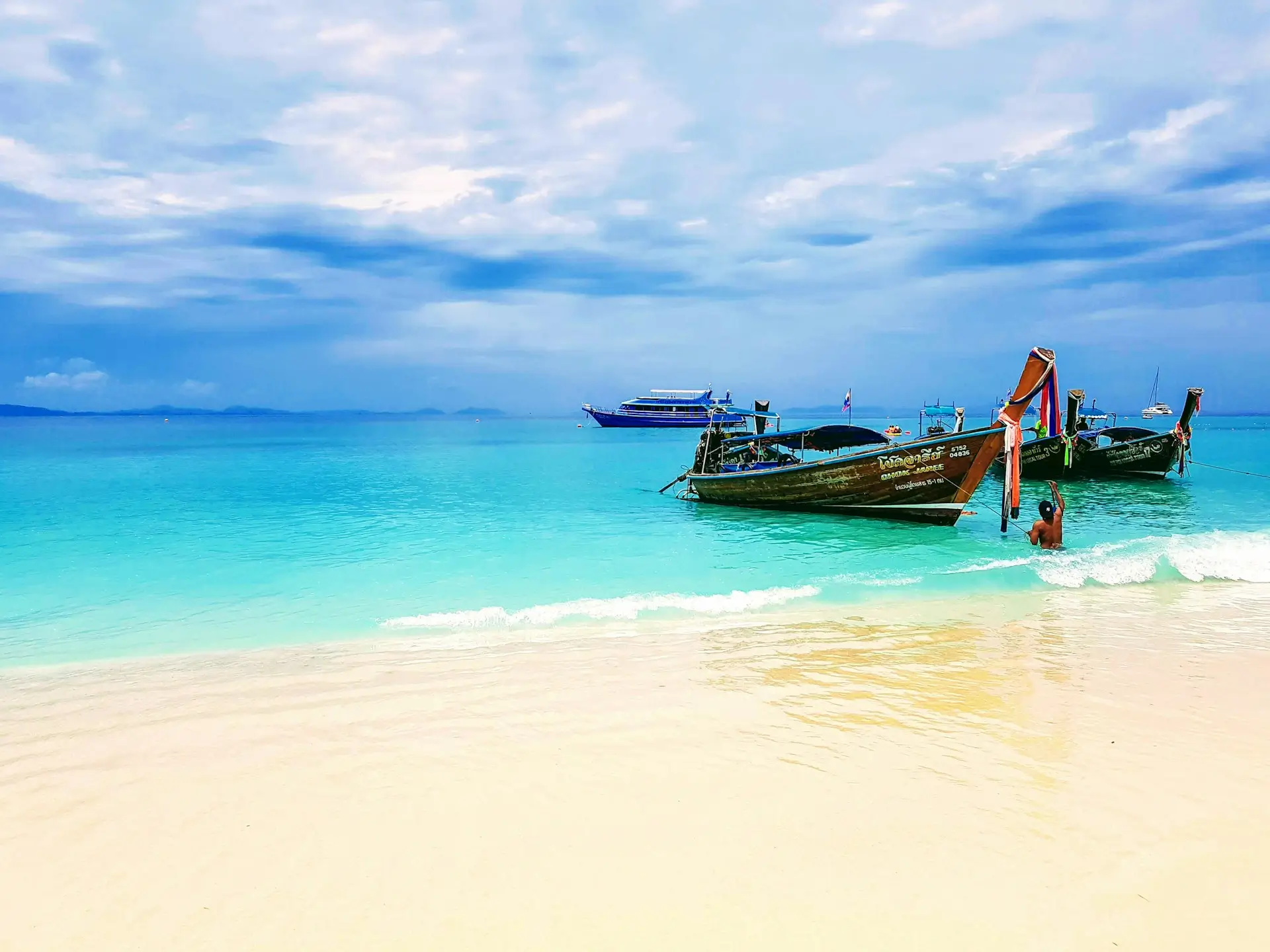 Thai boat in phuket thailand