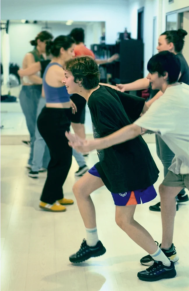 Aida y Marta haciendo su primer tandem de Lindy Hop