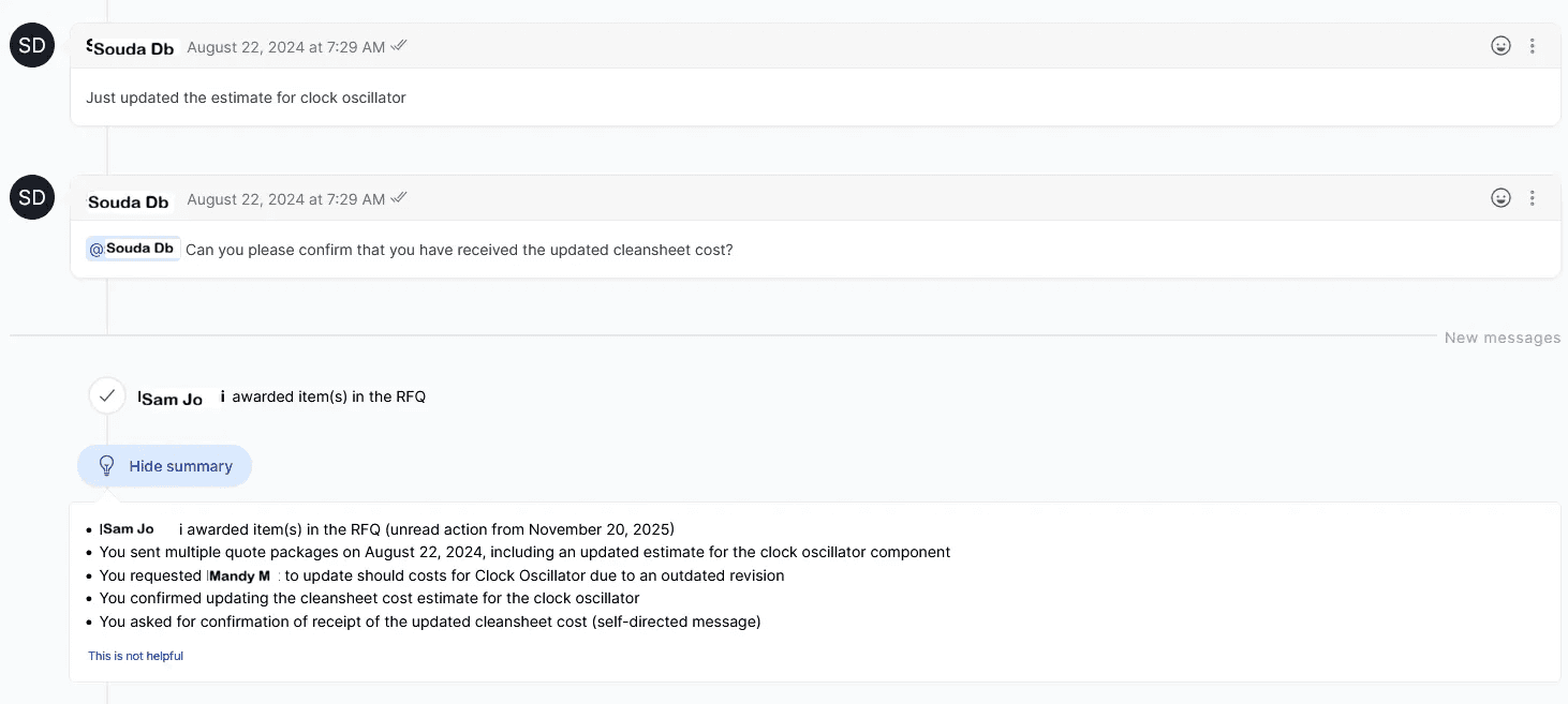 bill of materials management