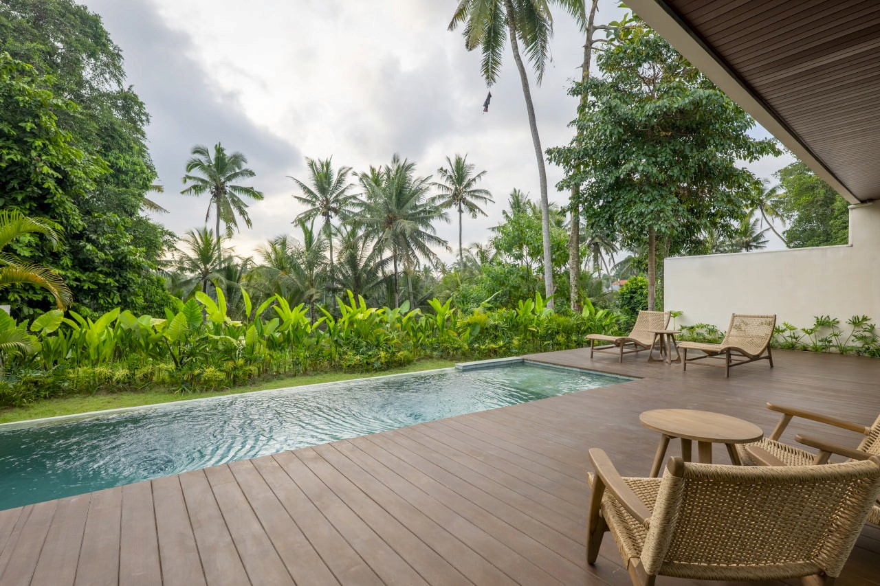 2-bedroom villa with sunset views over rice fields in Ubud