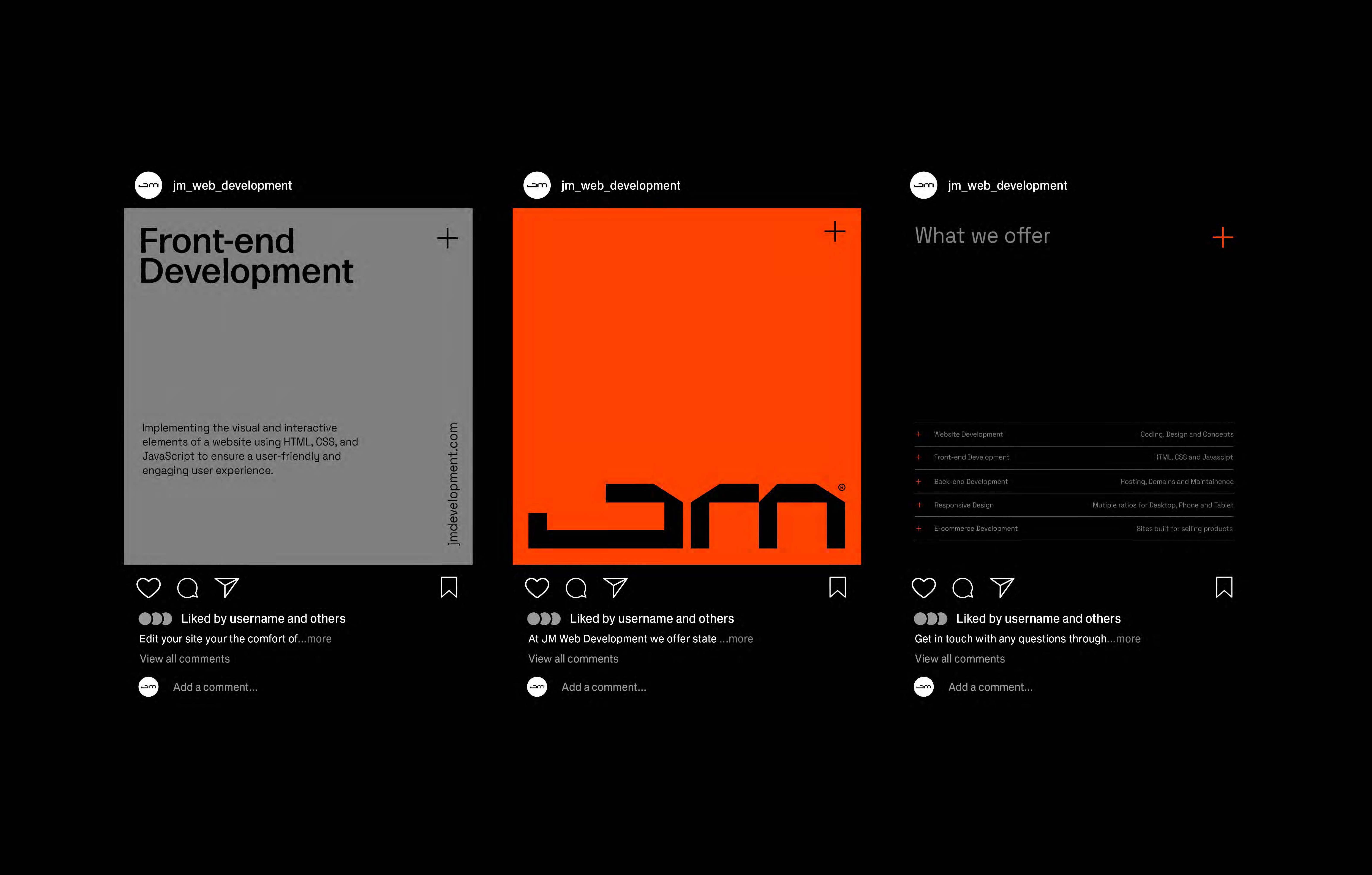 Brand Identity - Social media post design for web developer