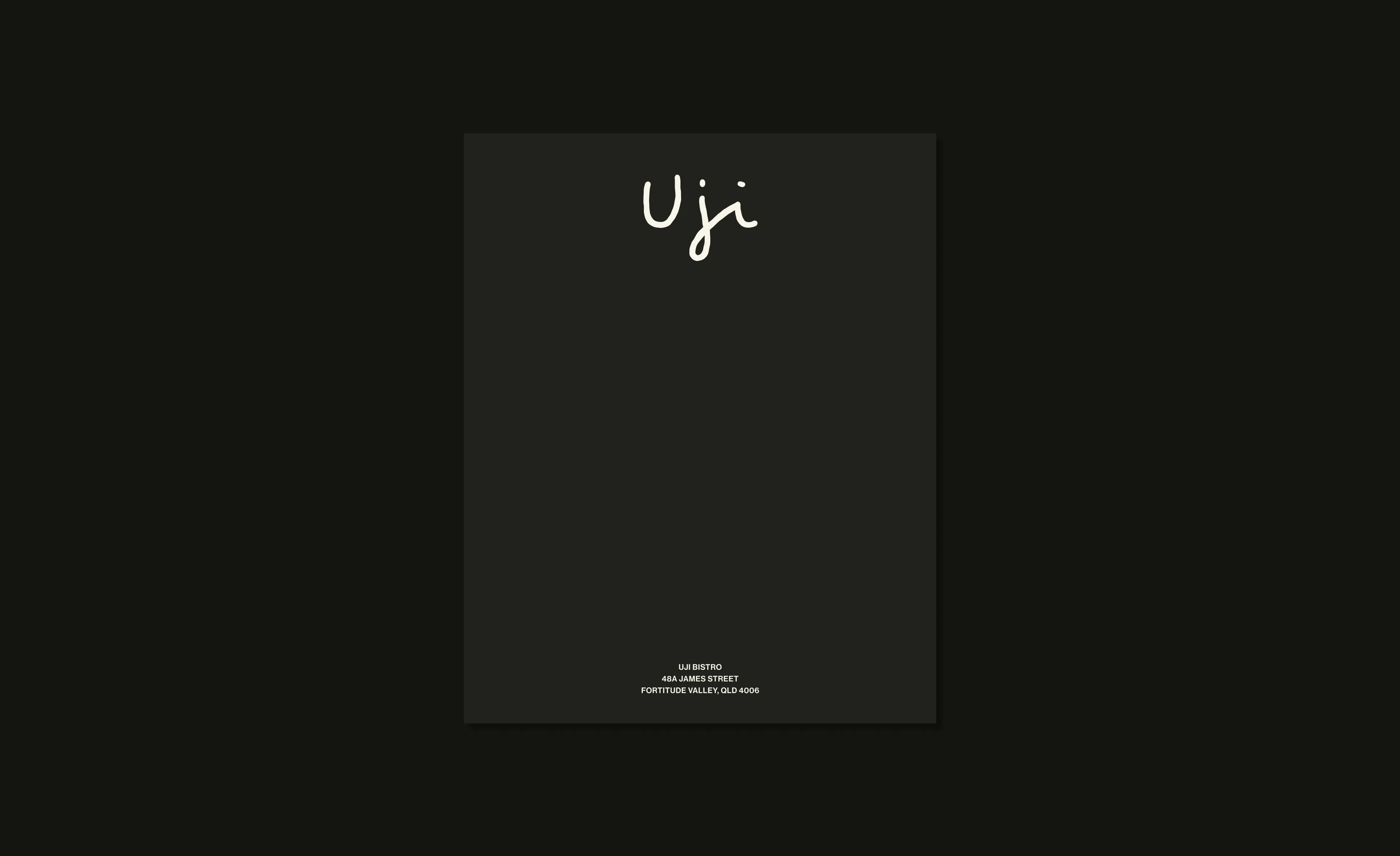 Uji letterhead mockup