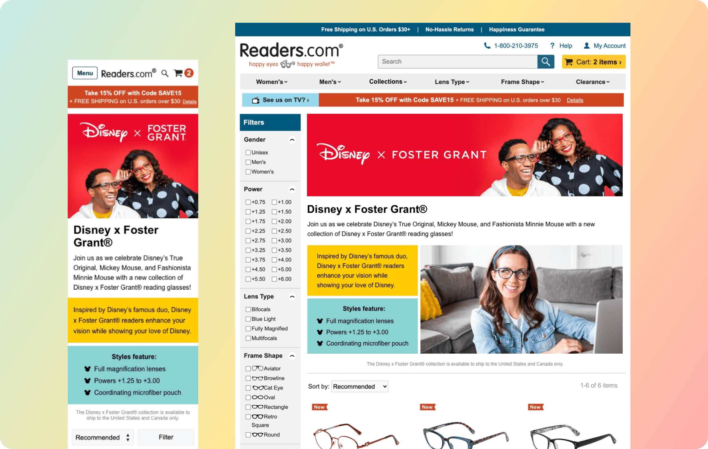 Readers.com category page