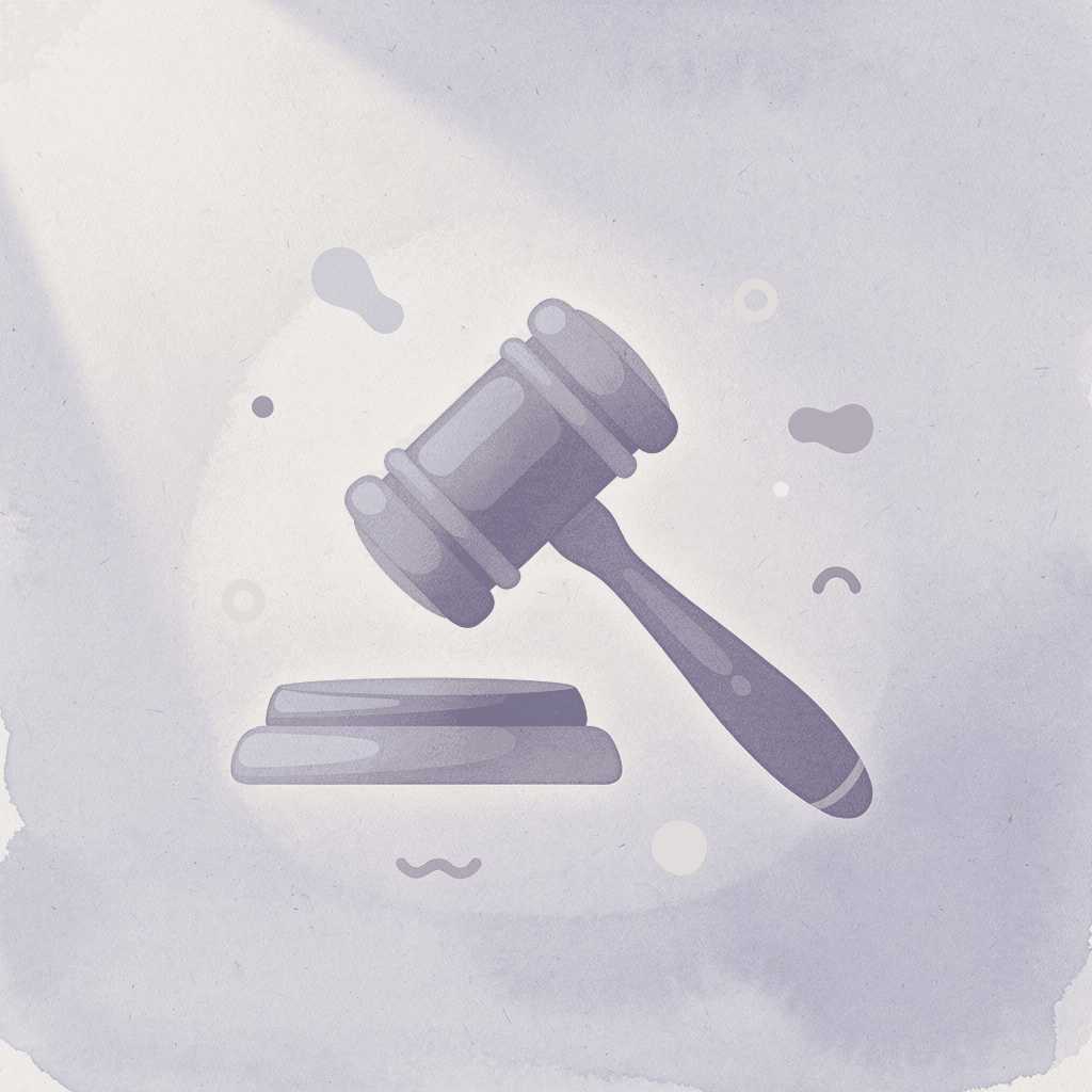 Gavel icon representing judicial dissolution ordered by a court