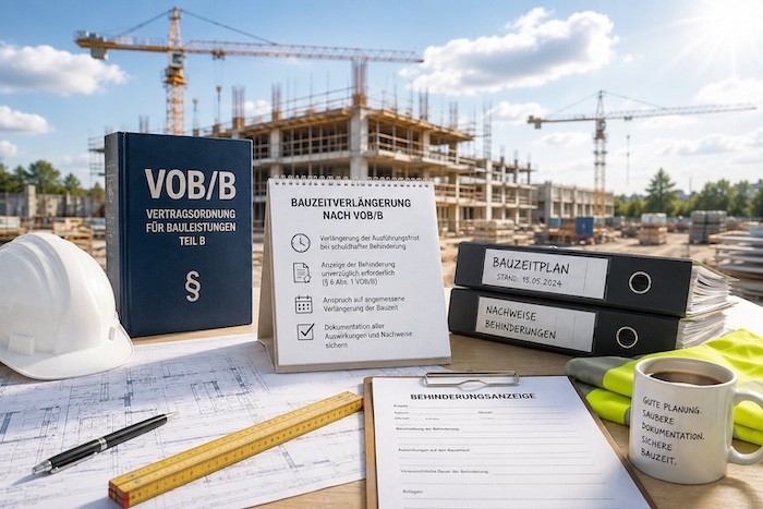 Bauzeitverlängerung nach der VOB/B