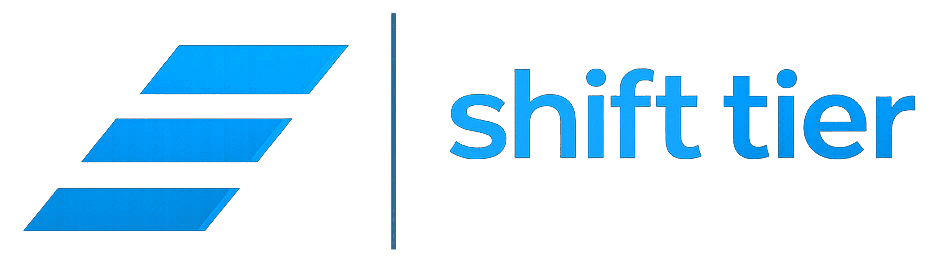 Company logo in white