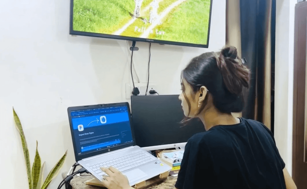 image of, me working from home