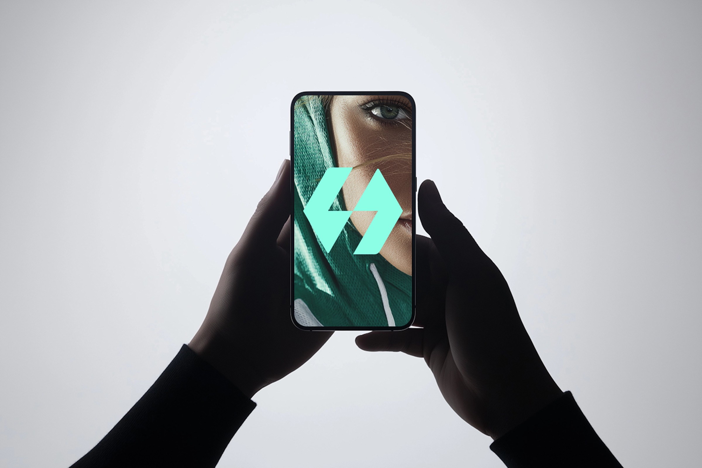 Logo design iphone mockup