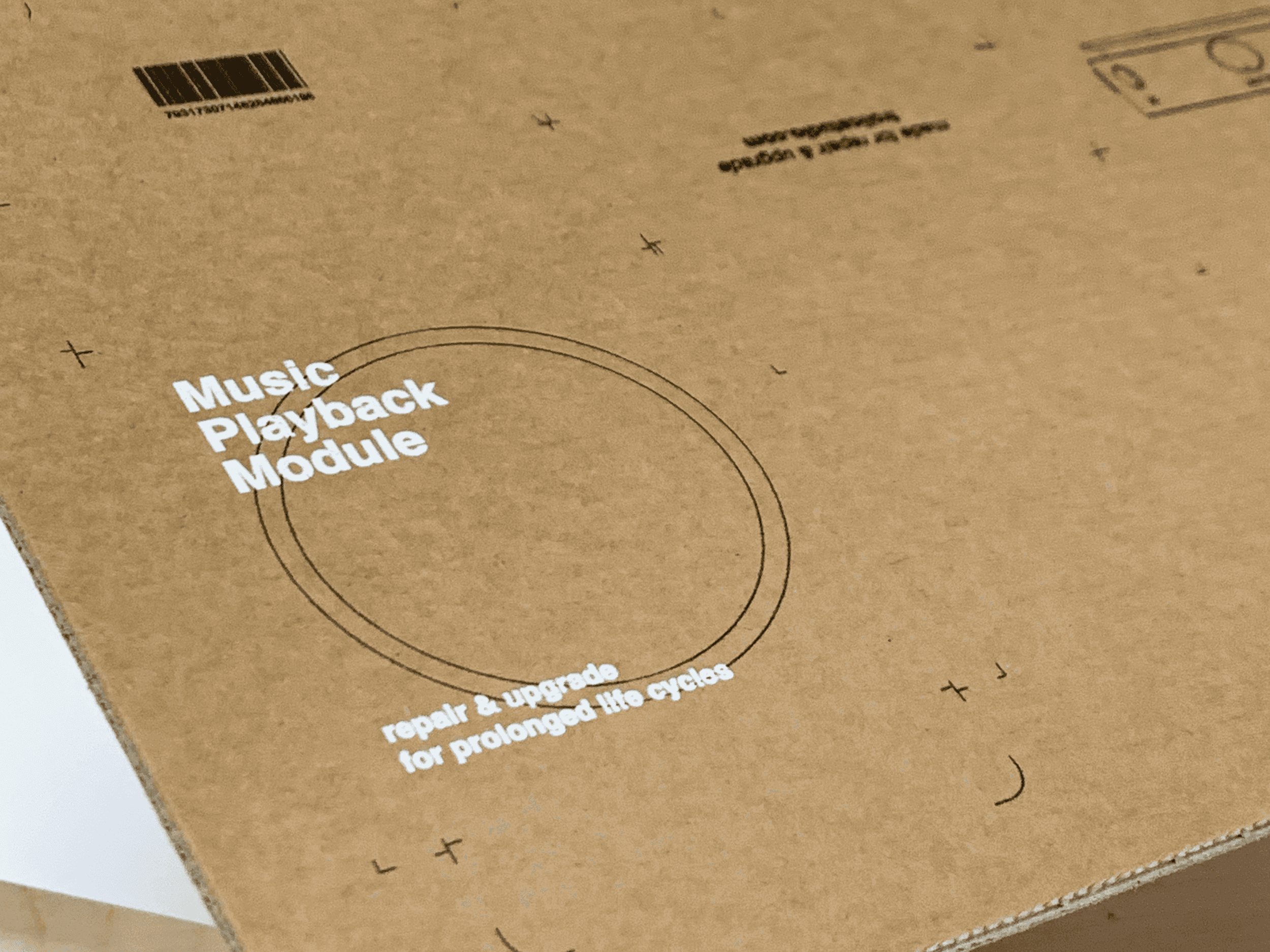 Image of speaker cardboard packaging die-cut