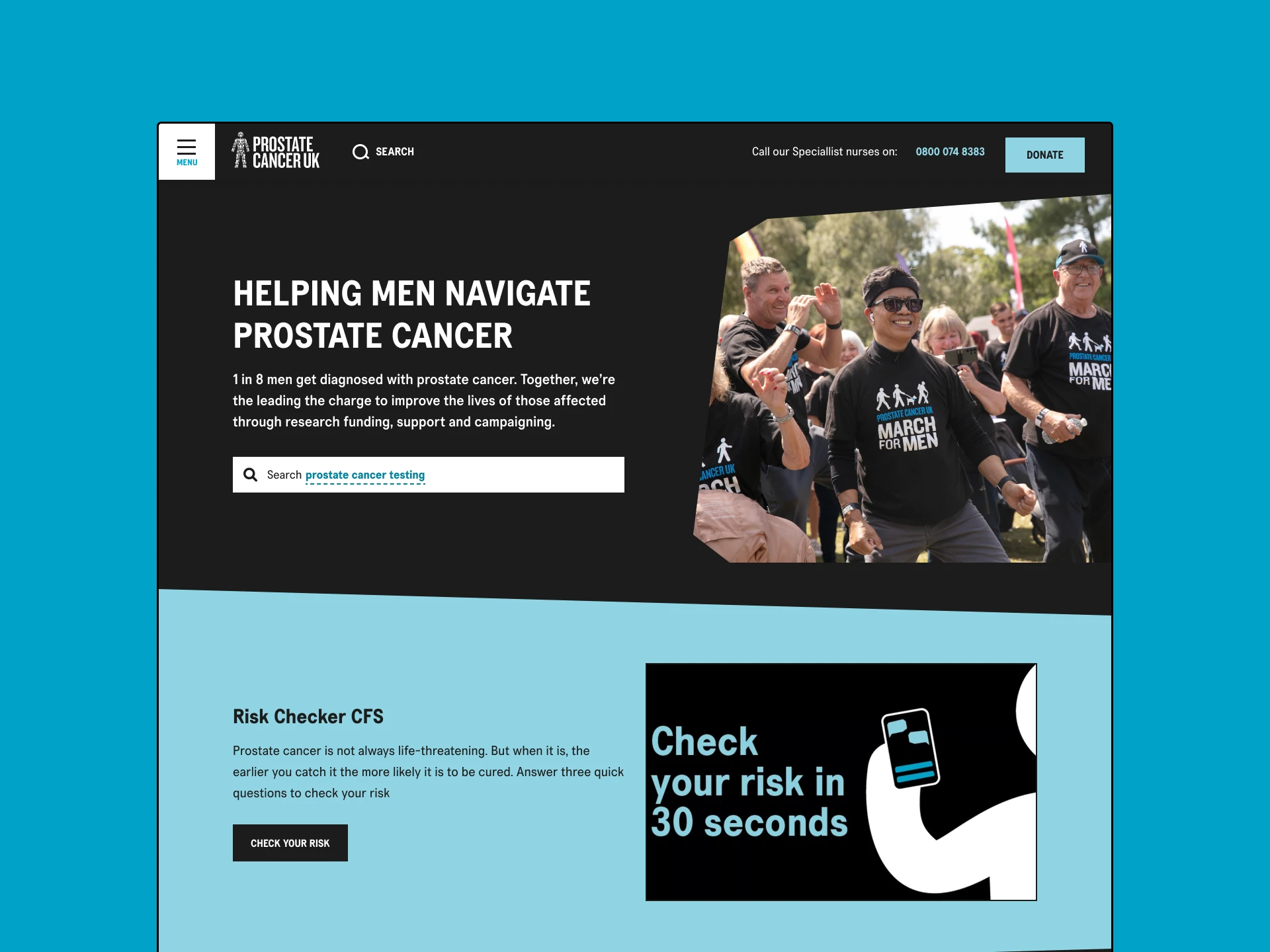 Russell-Cooke redesigned website by Cogworks – homepage in desktop and mobile