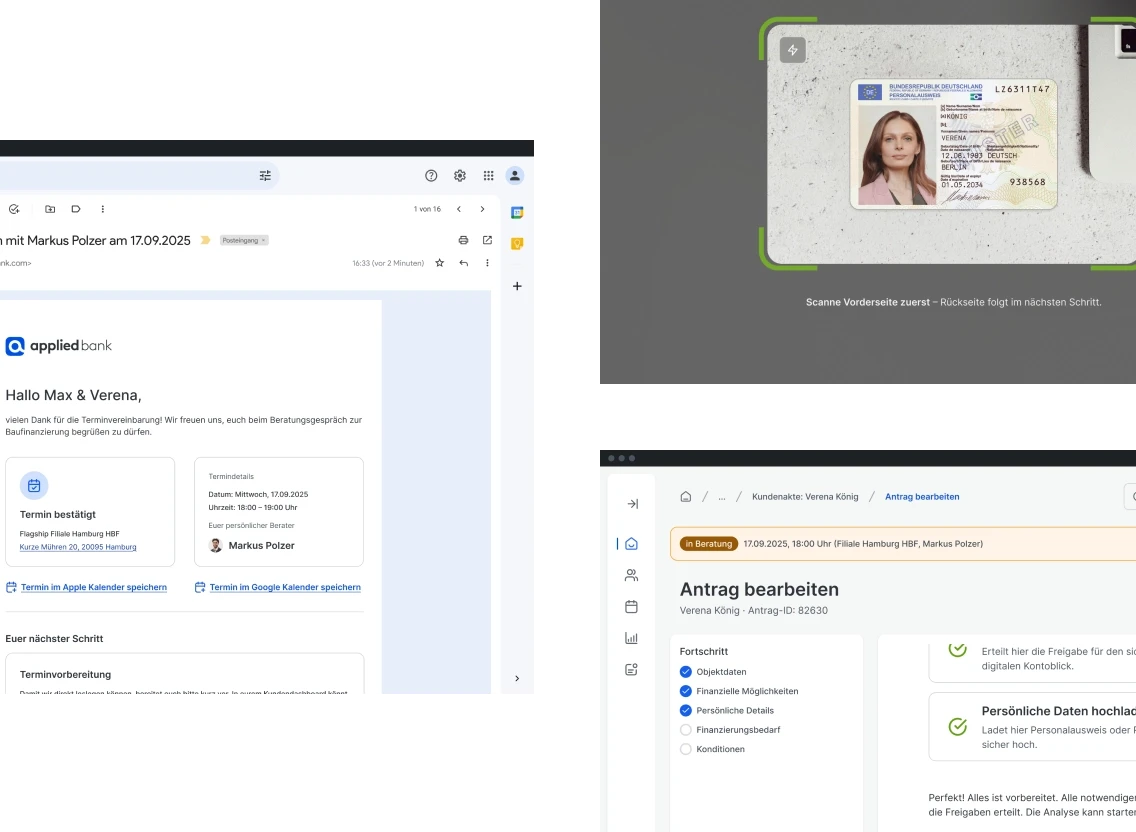 Dashboard Funktionen hybride Beratung