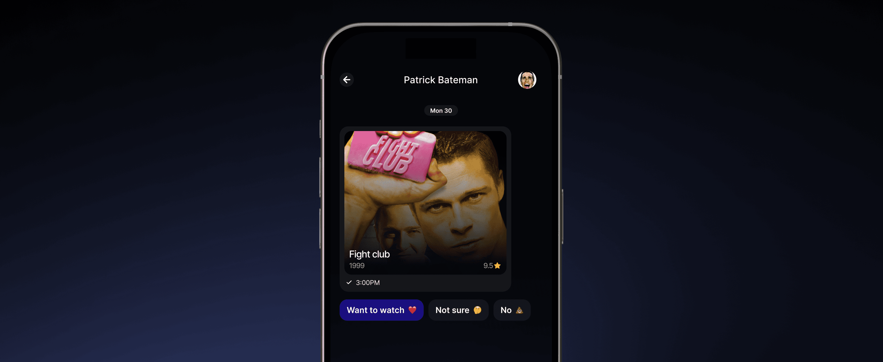 Flickhunt movie chat with quick polls