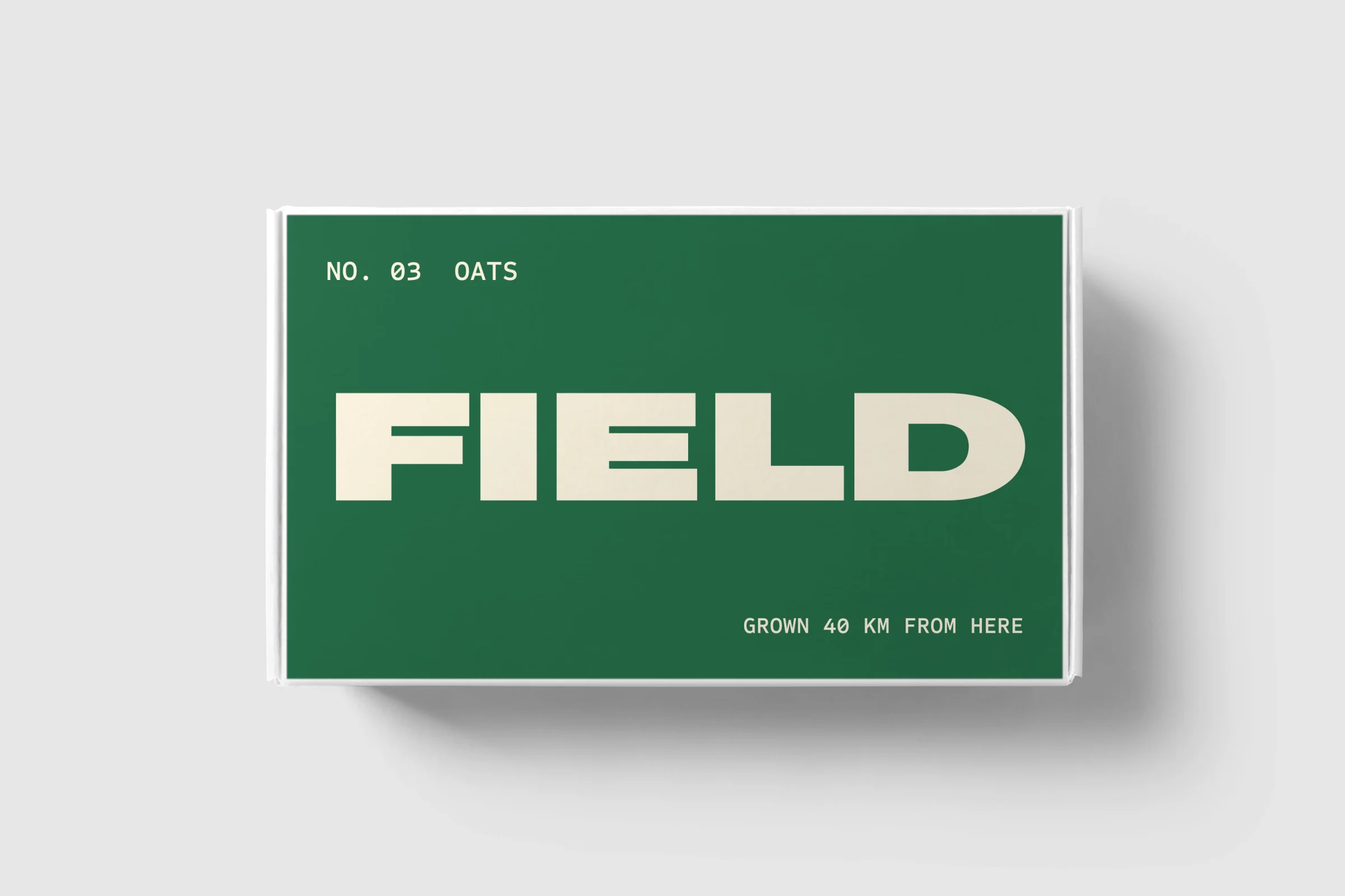 Green Field oats mailer box