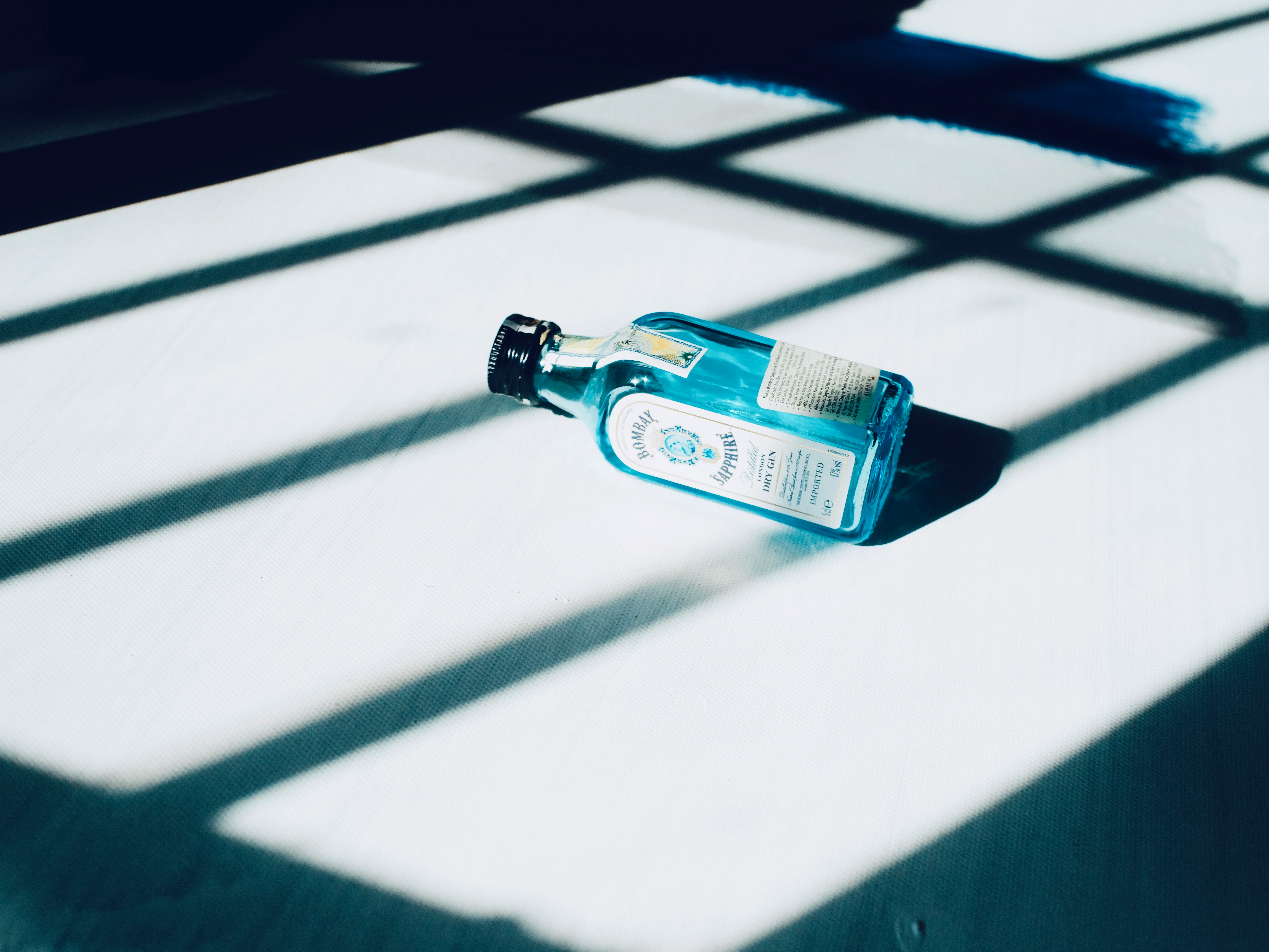 white-labeled wine bottle