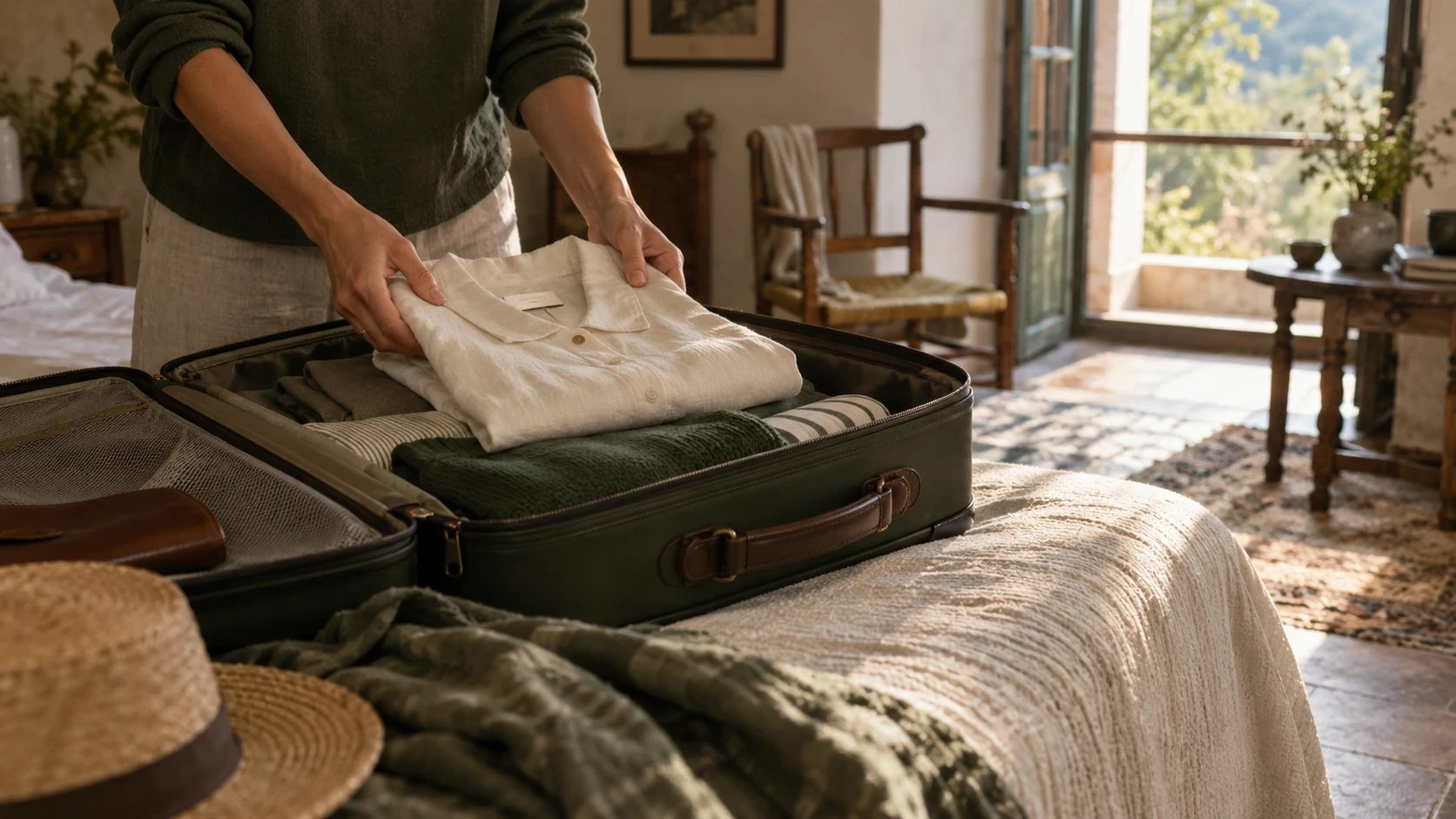 An observed everyday detail supporting Pack deliberately for a weekend away