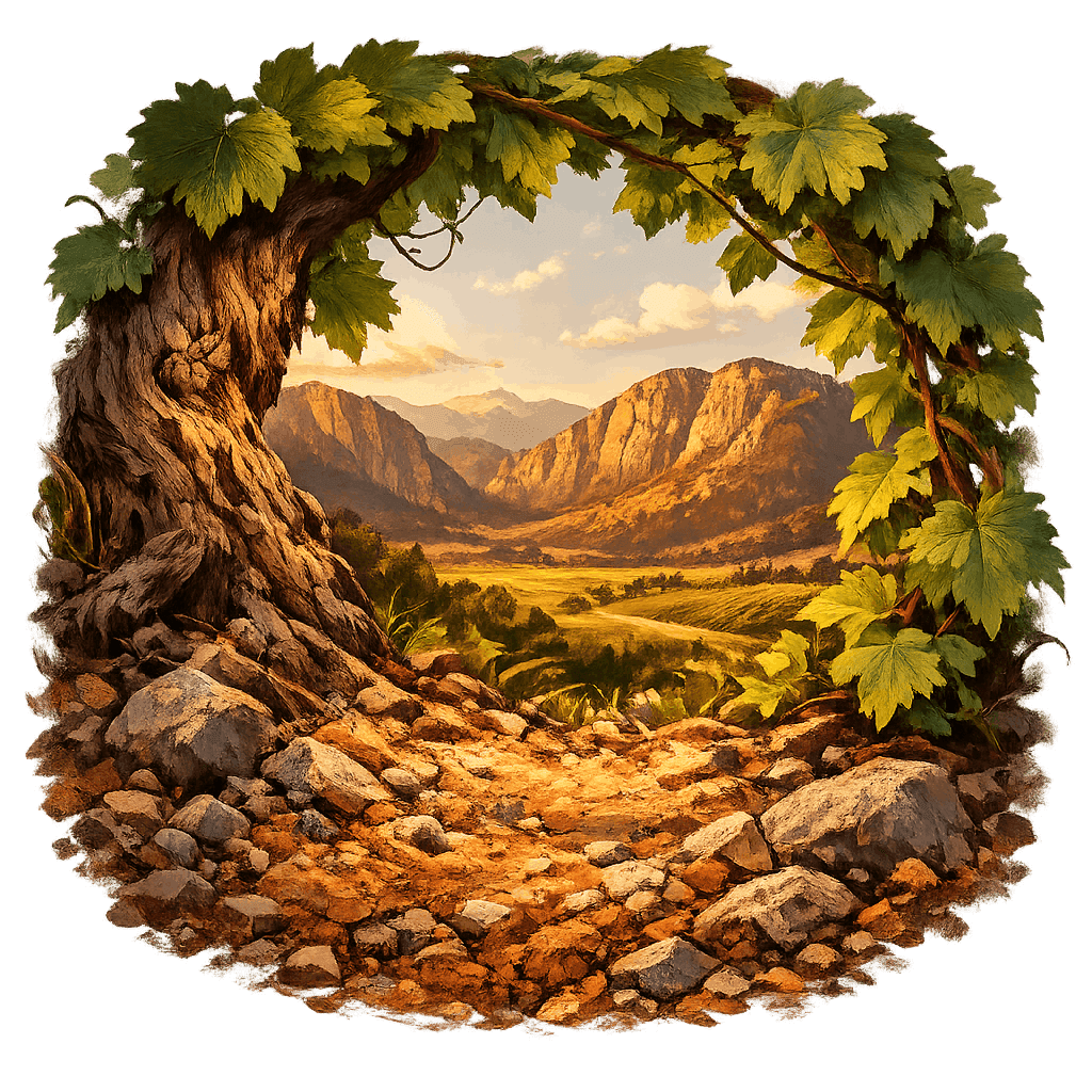 Detailed graphic of the Apalta wine region.