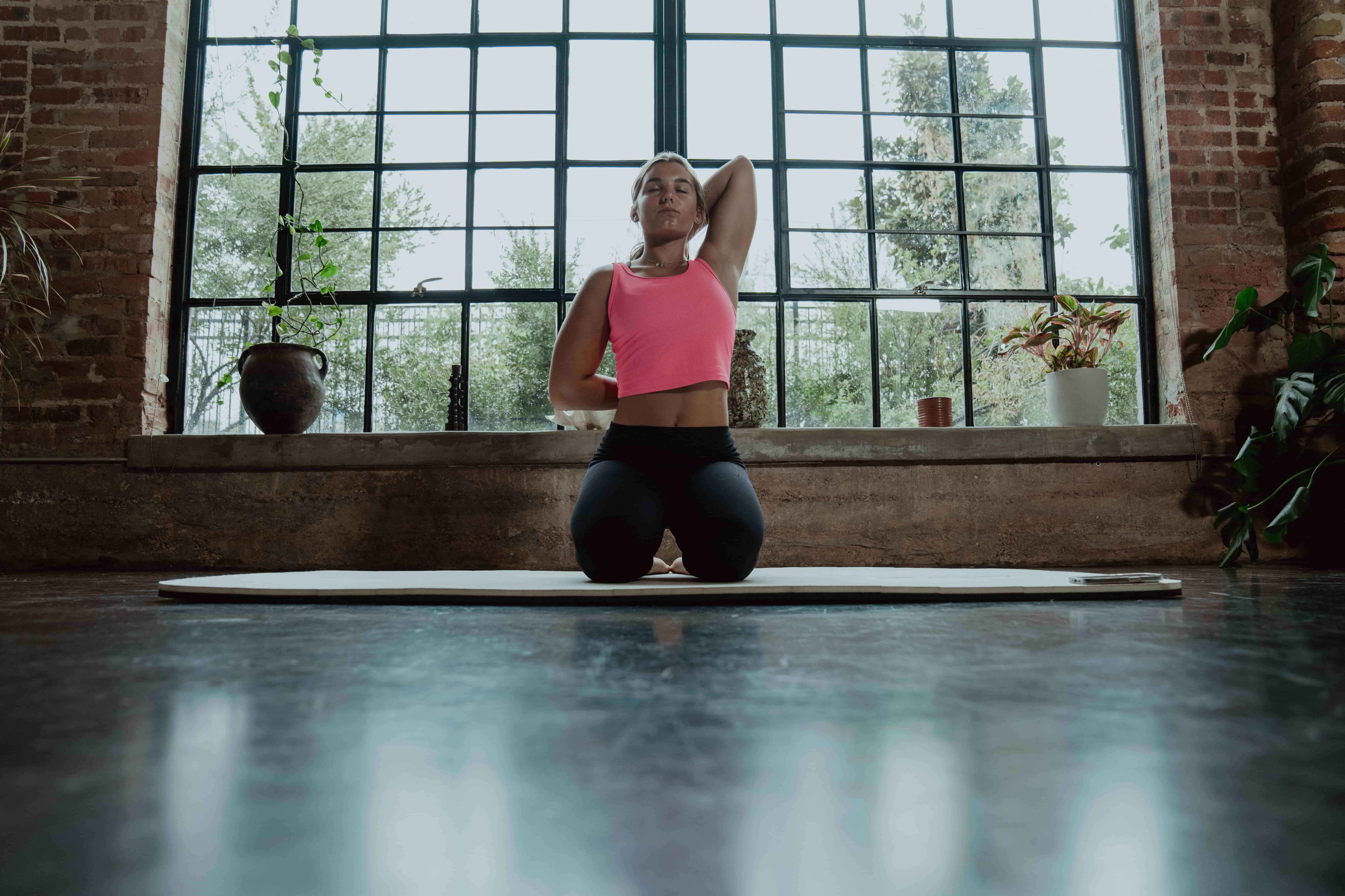 Woman Doing Exercise - Shoulder Mobility Exercises