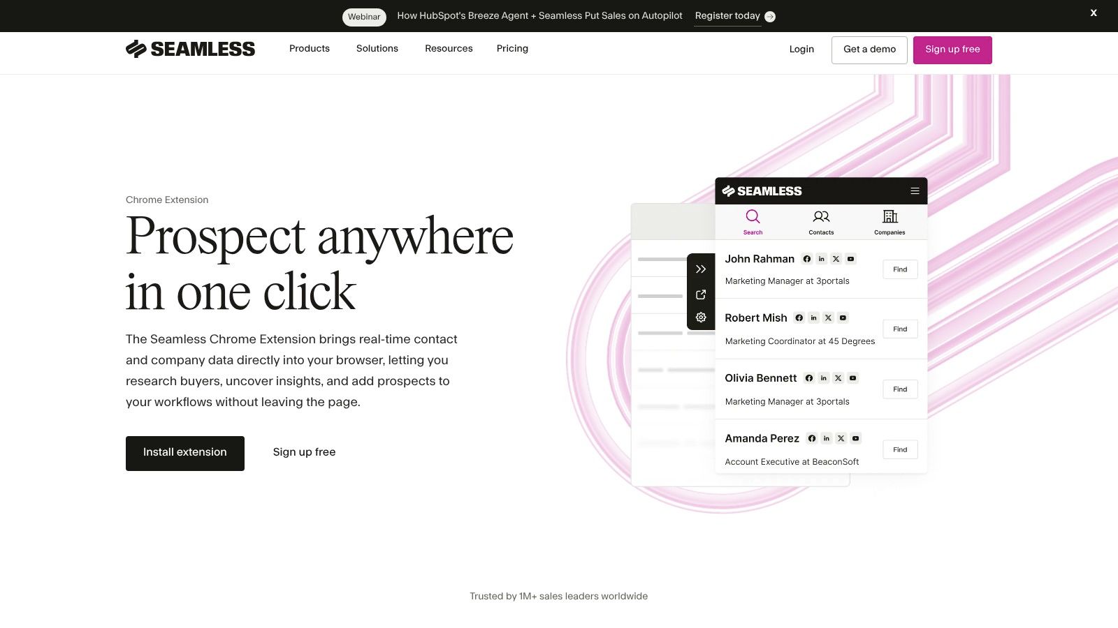 Seamless.AI Chrome Extension
