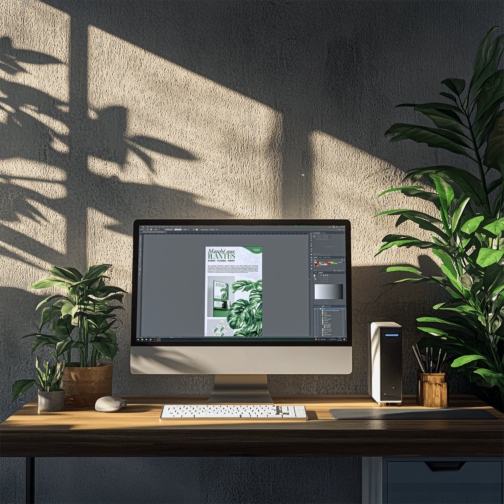 Poste de travail en design graphique - Graphisme - Communication