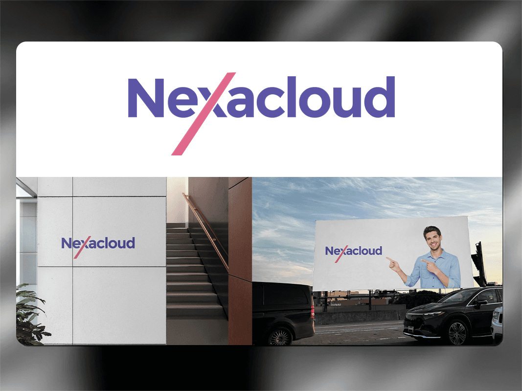 logo design for nexacloud  by venkatesh prasad creative graphic brand designer