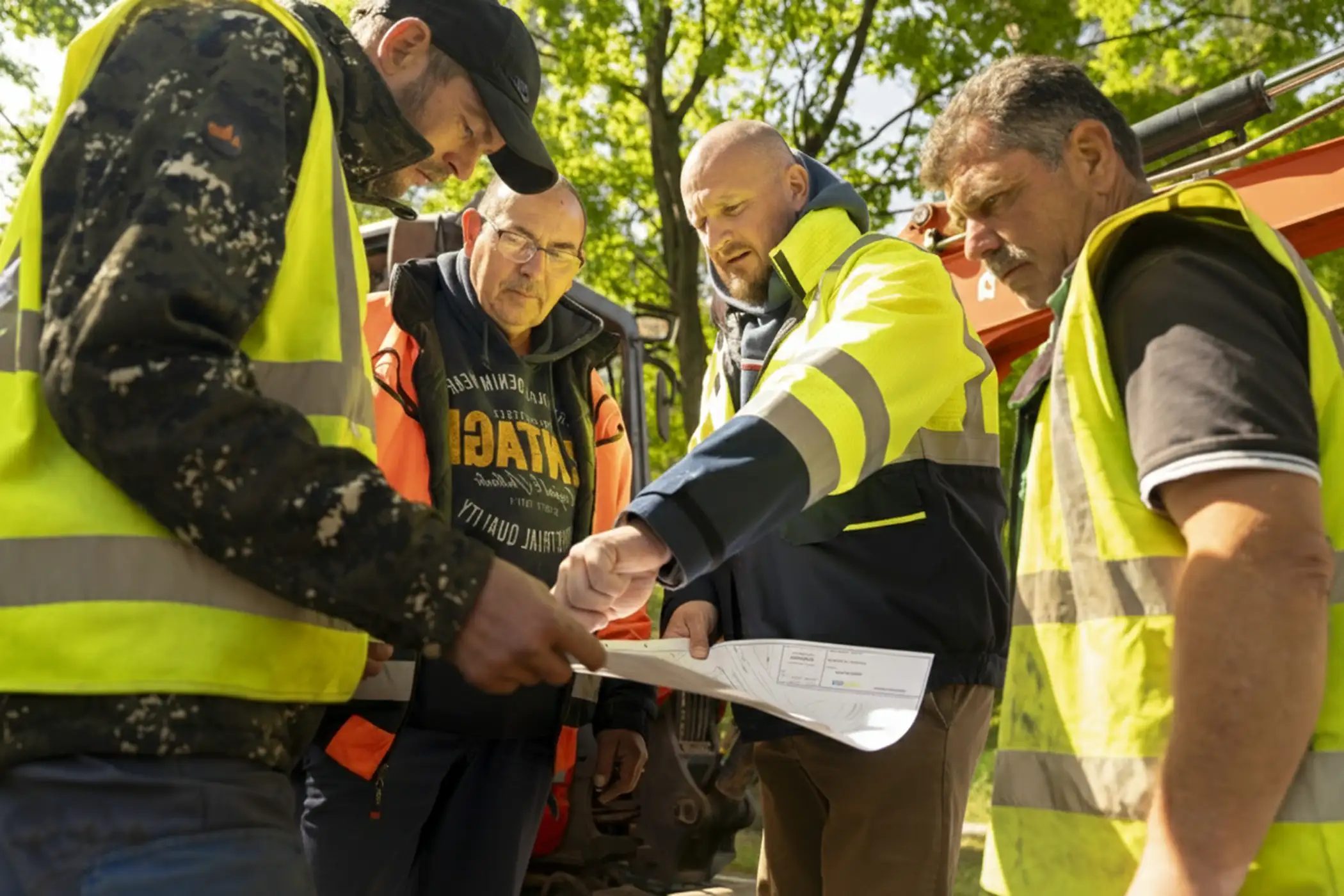 Mitarbeiter bei der Montage in der Werkstatt