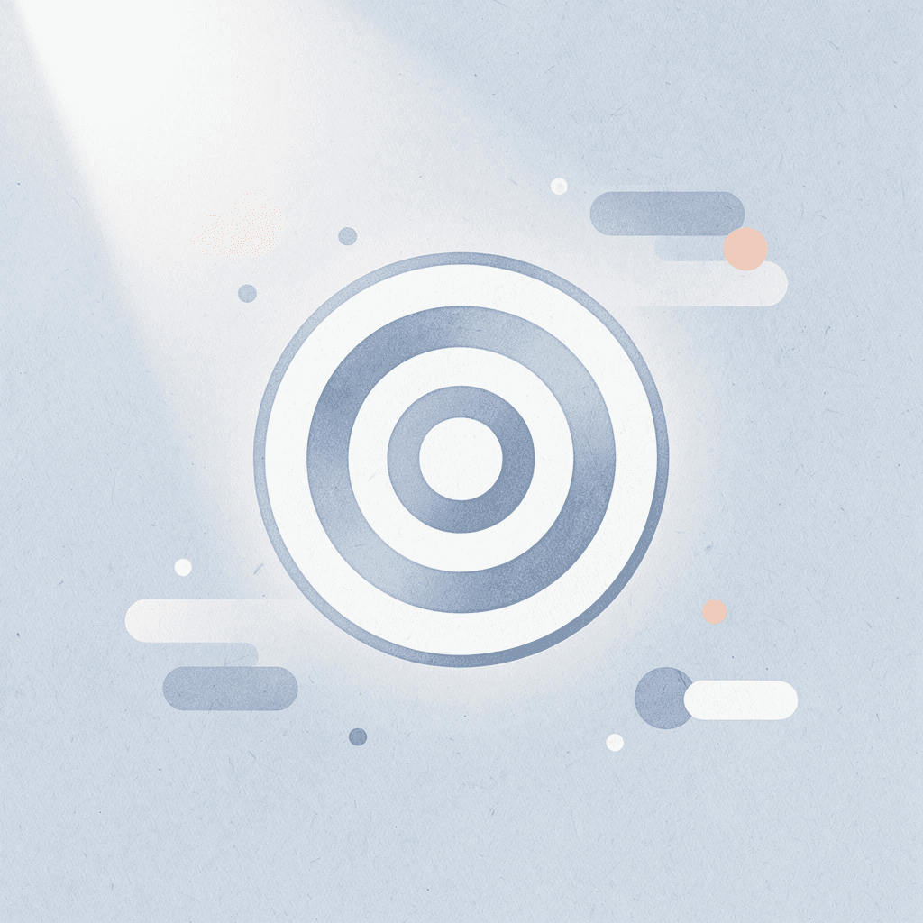 Target icon representing wrong mindset approach